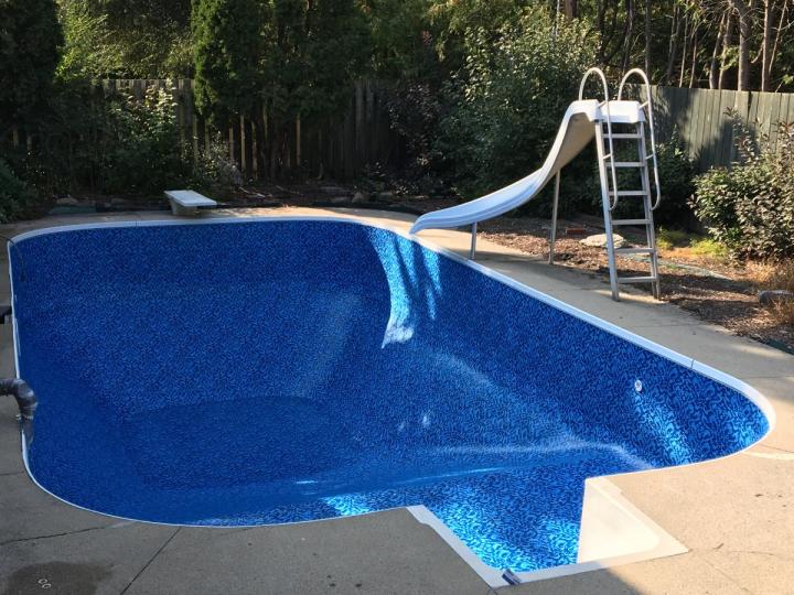 Rénovation de piscine, Ange-Gardien